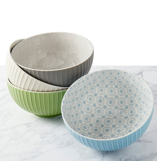 Denmark Tools for Cooks Patterned All-Purpose Bowls, Set of 4