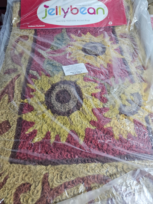 Jellybean rug – Sunflowers design