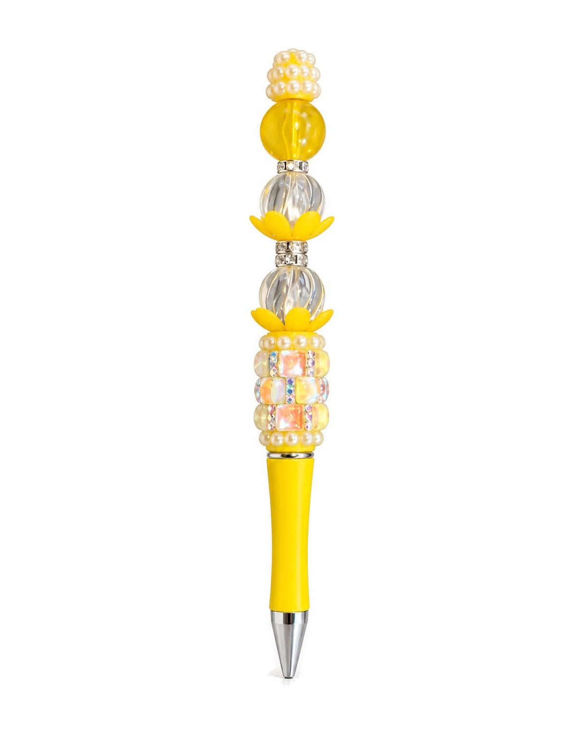 Yellow star beaded pen
