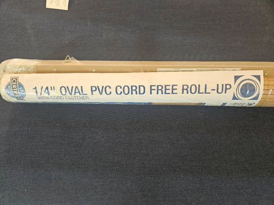 Radiance 30 x 72 in Bamboo Cord-Free 1/4 in Oval PVC Roll-Up Shade - New