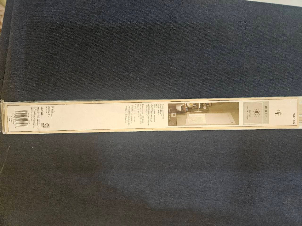 allen + roth Simple Rise 35 x 72 in White Room Darkening Cordless Roller Shade 54832