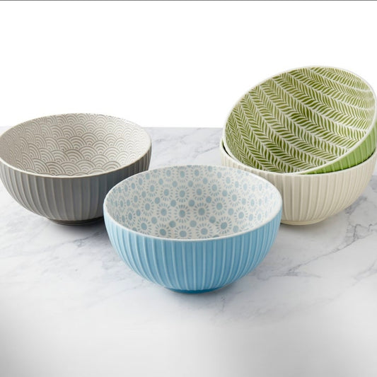 Denmark Tools for Cooks Patterned All-Purpose Bowls, Set of 4