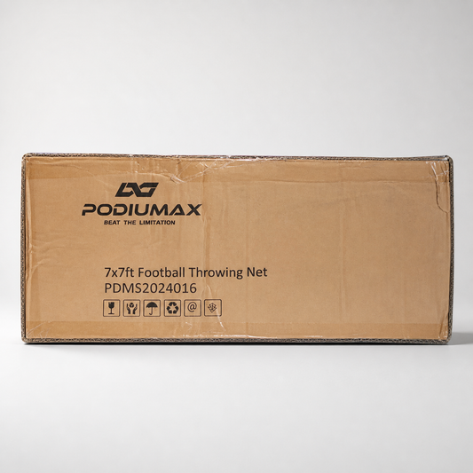 PodiuMax 7x7 ft football throwing net carton, model PDMS2024016