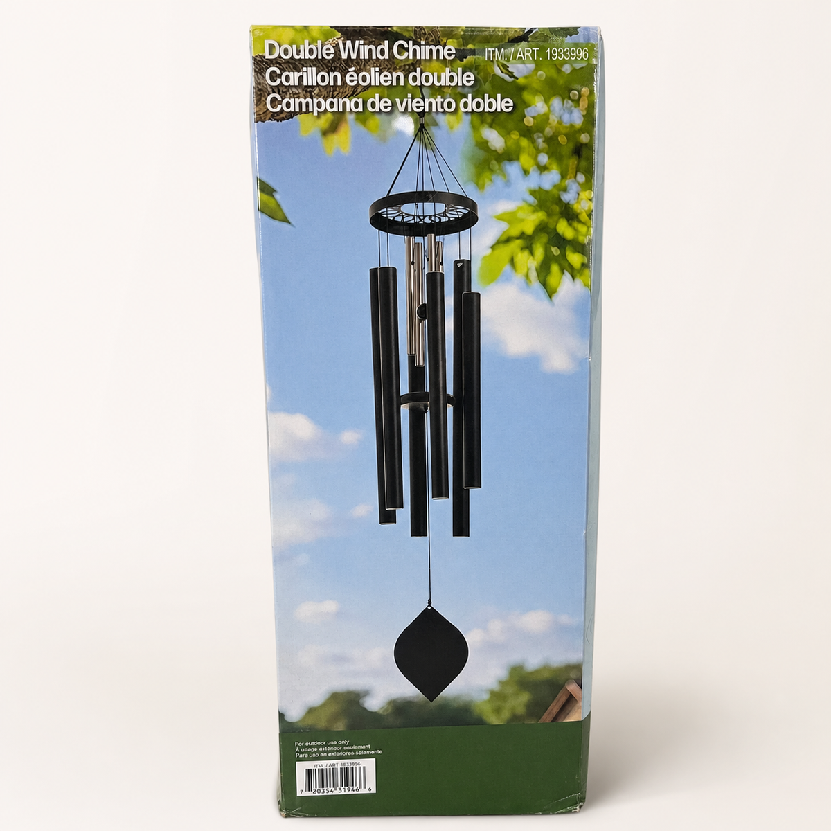 Stylecraft double wind chime item 1933996 retail box