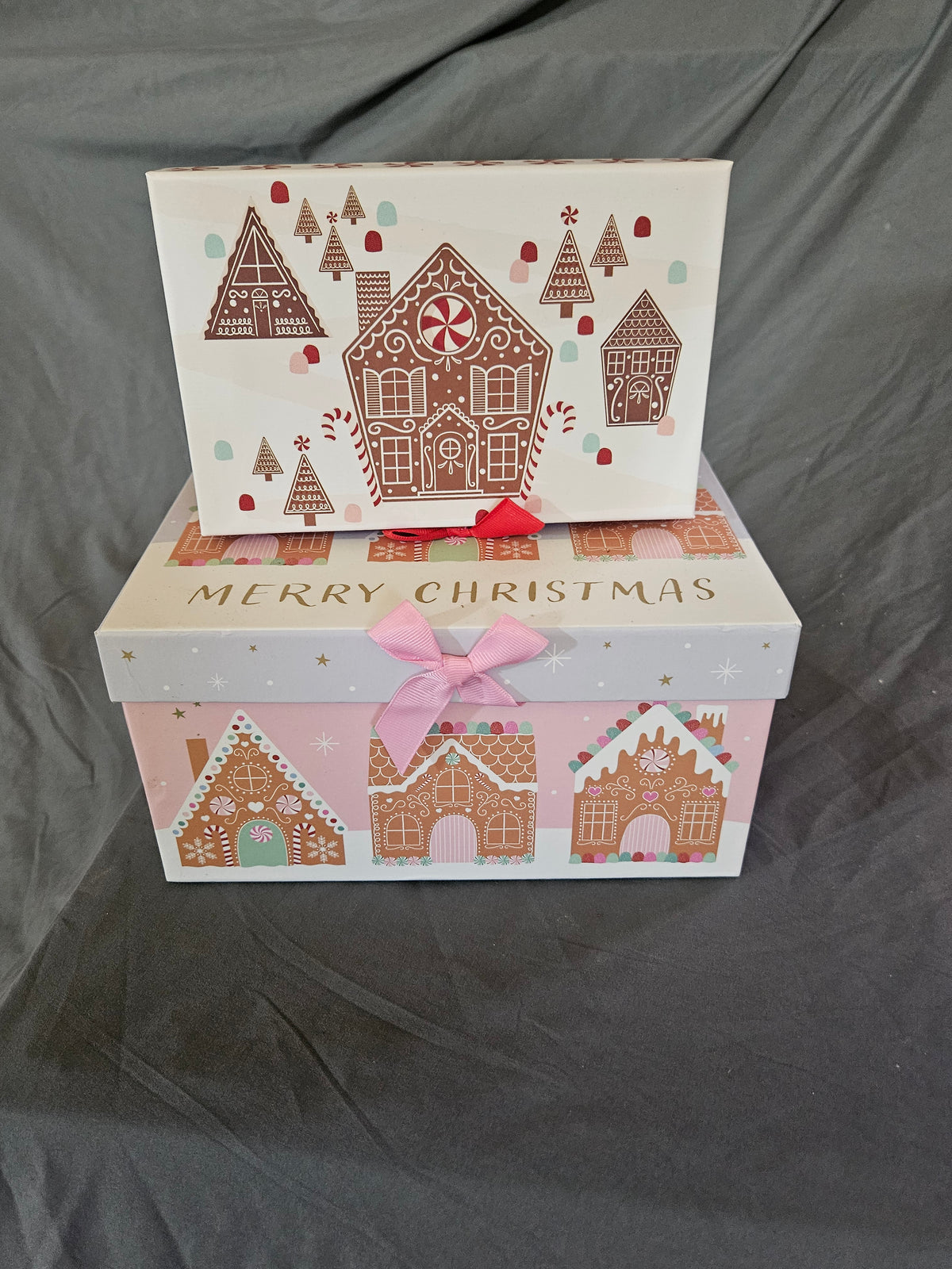 Gingerbread House Nesting Gift Box Set, 2-Piece